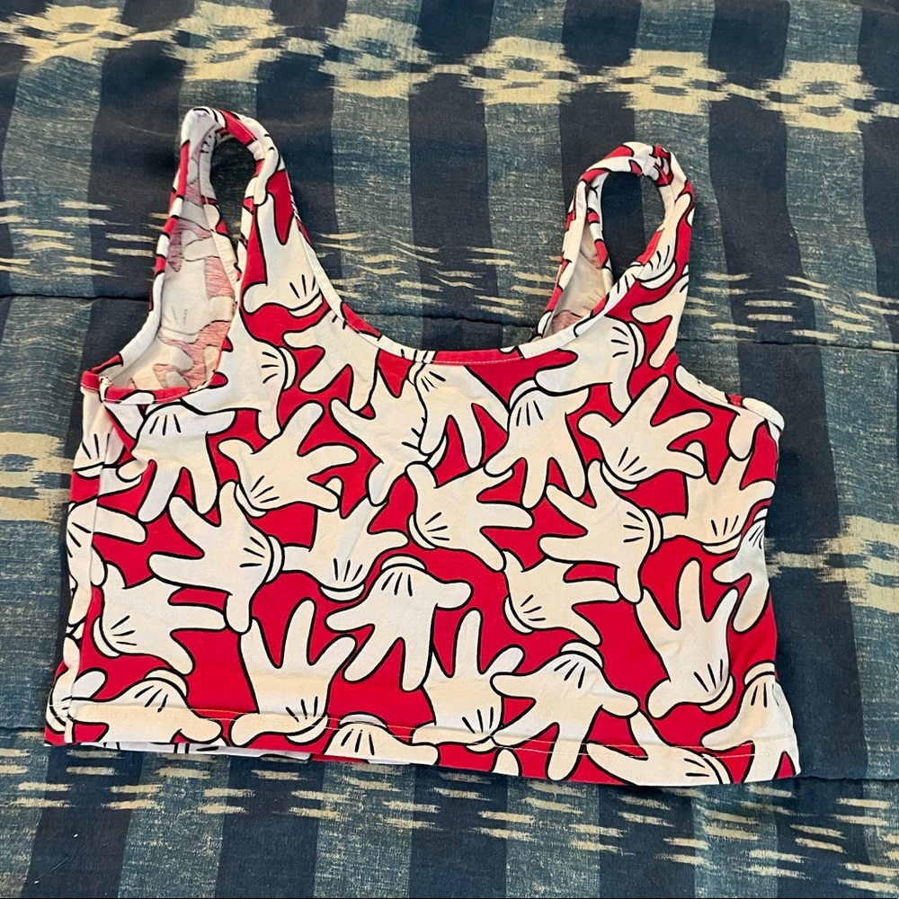Mickey hands crop top